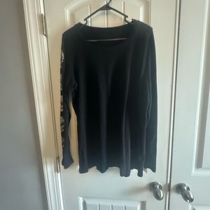 Black long sleeve lightweight shirt